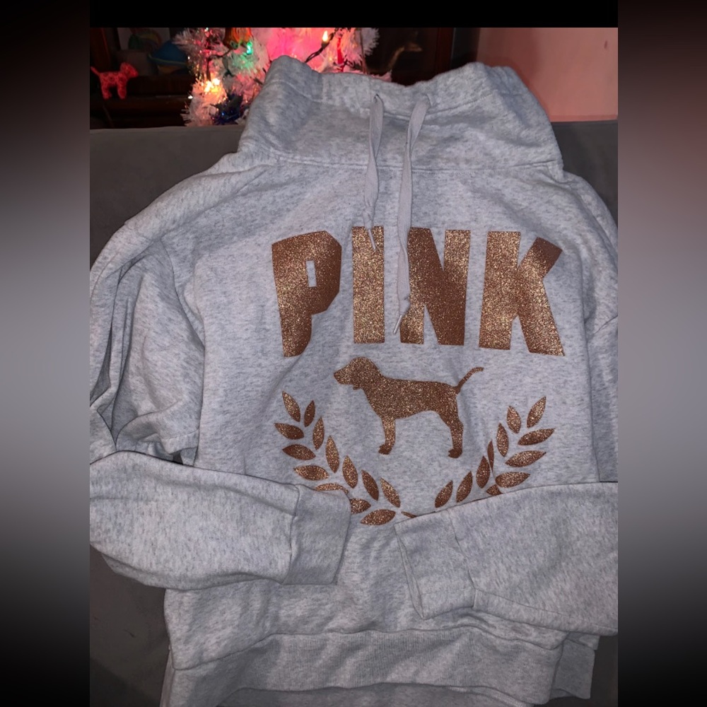 VS PINK- cowl neck pullover